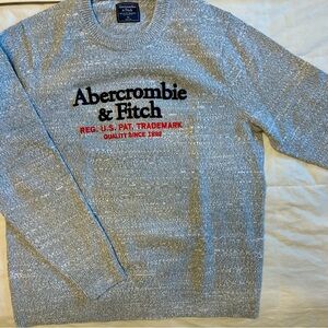 Abercrombie & Fitch Heather Gray Crewneck Sweater